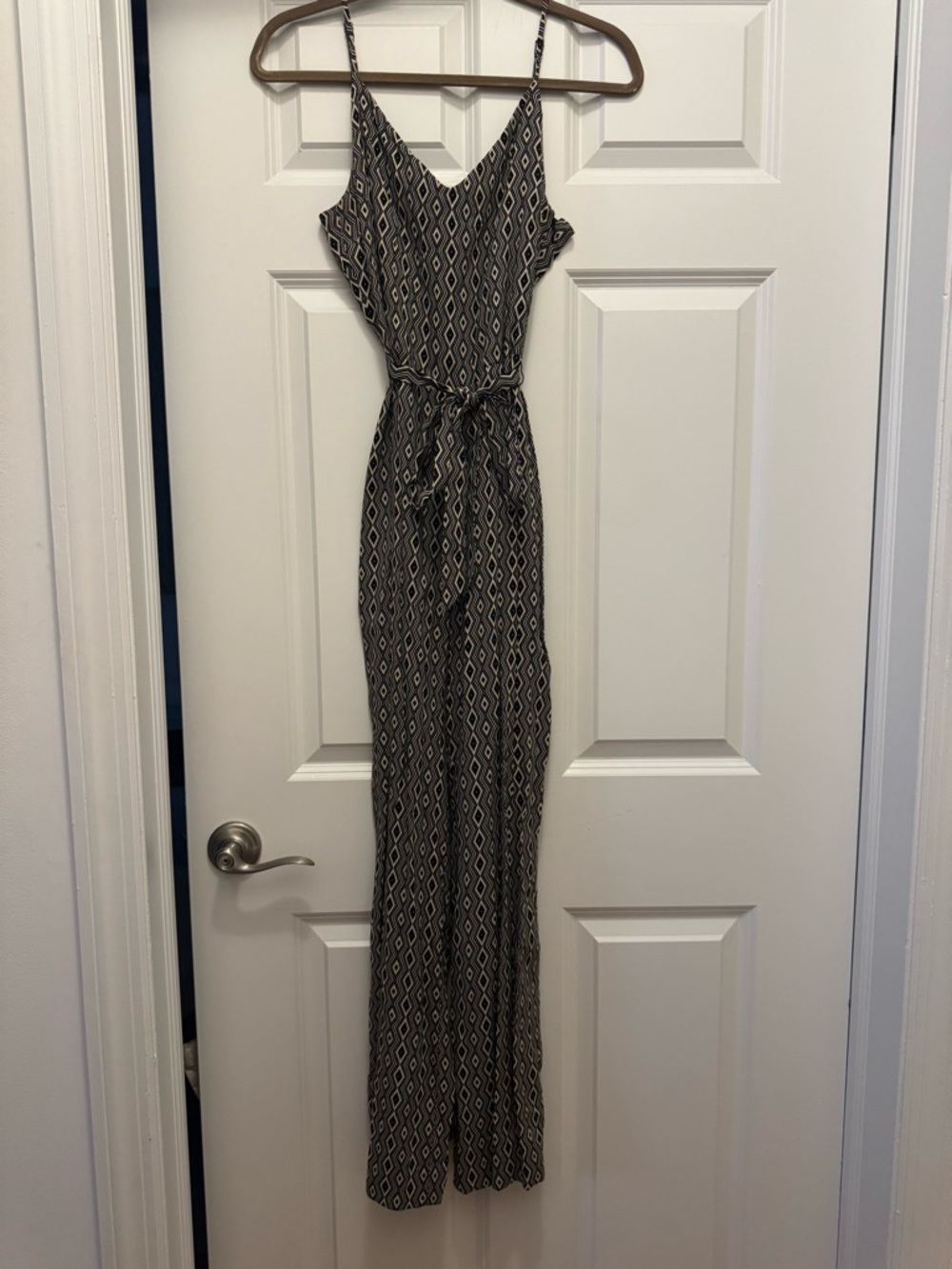 Sanctuary Black and White Geometric Maxi Dress